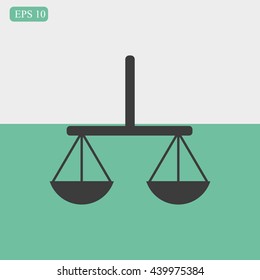 Vector scales balance icon