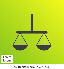 Vector scales balance icon
