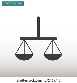 Vector scales balance icon