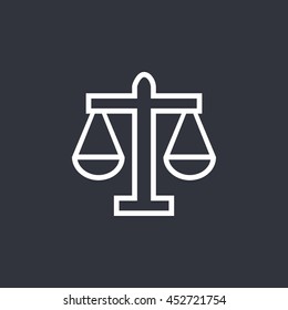 Vector scales icon