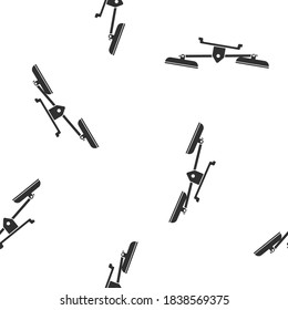 Vector scales icon  seamless pattern on a white background.