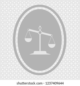 Vector scales Icon for web