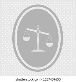 Vector scales Icon for web
