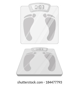 Vector Scales Illustration Isolated On White Background