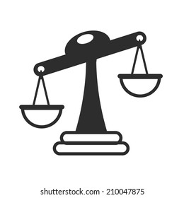 Vector Scales of Justice Icon