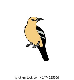 vector scandi cartoon animal clip art iora bird