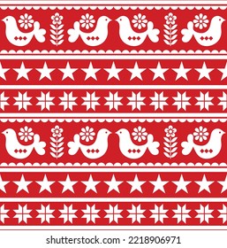 vector scandivian design pattern illustration. merry Christmas design pattern. 