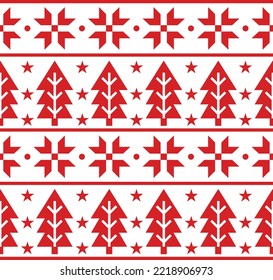 vector scandivian design pattern illustration. merry Christmas design pattern. 