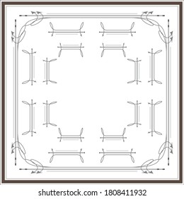 vector scarf with apple color. Abstract seamless vector pattern with hand drawn elements.