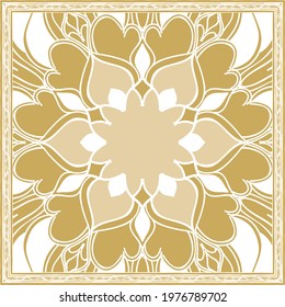  vector scarf with apple color. Abstract seamless vector pattern with hand drawn elements. 
