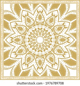  vector scarf with apple color. Abstract seamless vector pattern with hand drawn elements. 