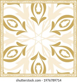  vector scarf with apple color. Abstract seamless vector pattern with hand drawn elements. 