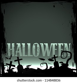 vector scary halloween background design