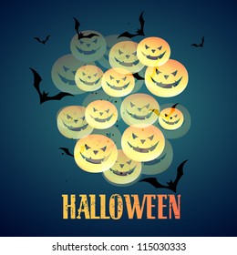 vector scary halloween background design
