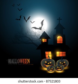 vector scary halloween background design