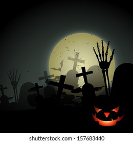 vector scary halloween design background