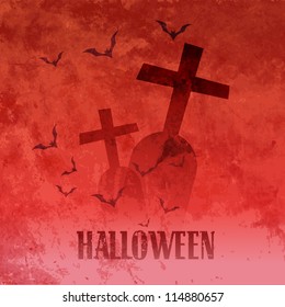 vector scary halloween design with space for your text