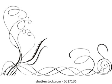 vector scene of the black pattern