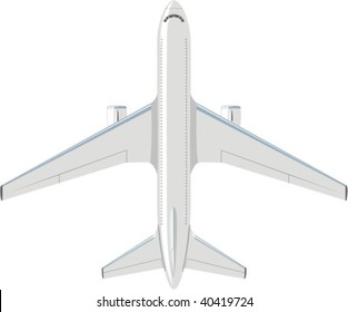 Vector Scene Civil Plane Stock Vector (Royalty Free) 40419724 ...