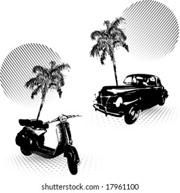 Vector scene elements