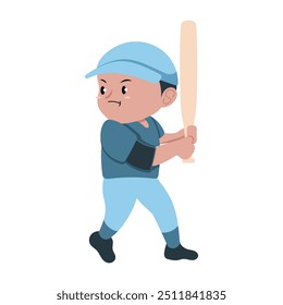 Vector Scene of Kids Hitting Home Runs in a Baseball Game