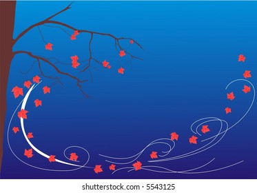 vector scene tree by autumn