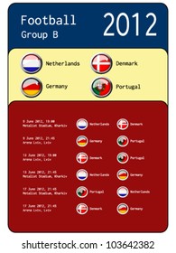 Vector schedule on football 2012 - group B