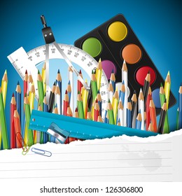 Vector school background