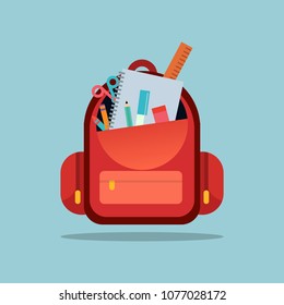 vector school bag