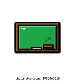 vector school board illustration design. The school board with an outline is suitable for stickers, icons, mascots, logos, clip art, and other graphic purposes