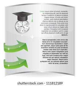 Vector school brochure design