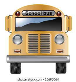 Vector school bus