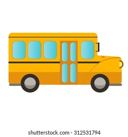 vector school bus 