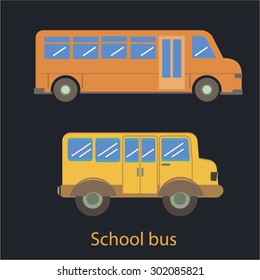 vector school bus illustration