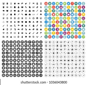 Vector School & Education Icons Set - Student Learning And Graduation Symbols