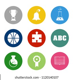 Vector School & Education Icons Set - Student Learning And Graduation Symbols