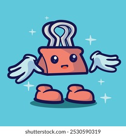 vector school equipment doodle character illustration