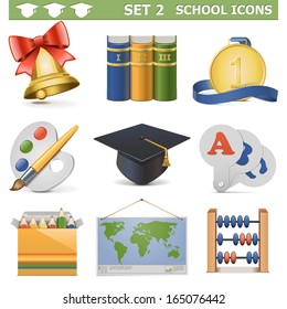 Vector School Icons Set 2