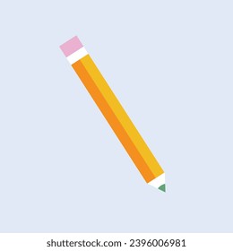 Vector school pencil vector icon isolated on white.