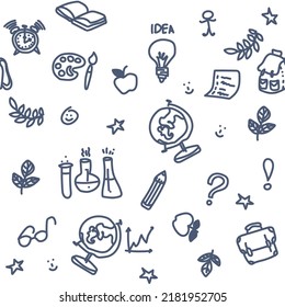 Vector
school seamless wallpaper with school print