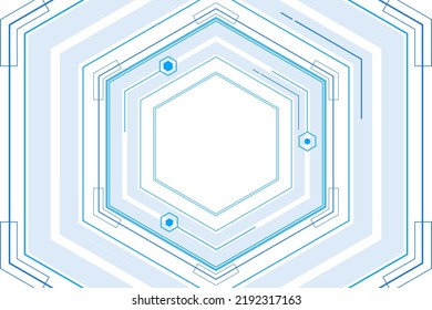 vector sci fi hexagonal futuristic pattern, innovation future technology background,