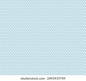 Vector de la ciencia de fondo. Color azul en el fondo coincidente. Patrón hexagonal simple con celdas en negrita. Pequeñas Formas geométricas hexagonales. Patrón sin costuras. Ilustración vectorial con mosaico.