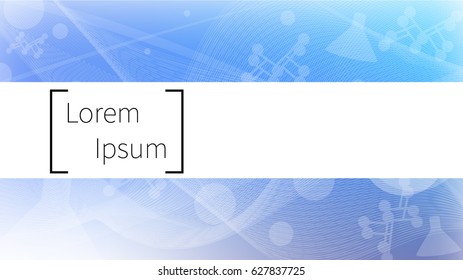 Vector science background. Molecules,  Laboratory glassware and molecular of dna. -stock vector