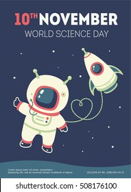 vector science day illustration