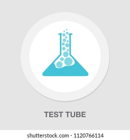 vector science Lab flask - chemical laboratory, chemistry research - medical test icons