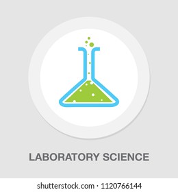 vector science Lab flask - chemical laboratory, chemistry research - medical test icons