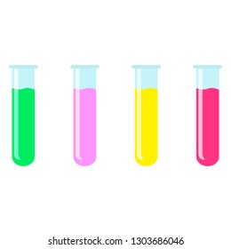 vector science Lab flask - chemical laboratory isolated on white background