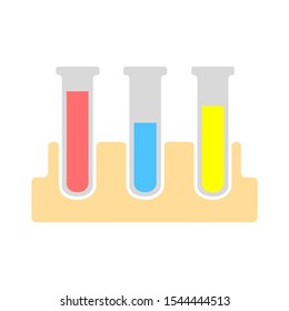 vector science Lab flask - chemical laboratory, chemistry research - medical test icons