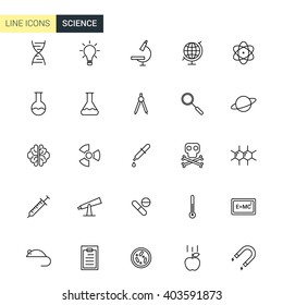 Vector Science Line Icons