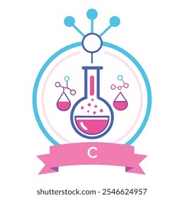 vector science logo template lab